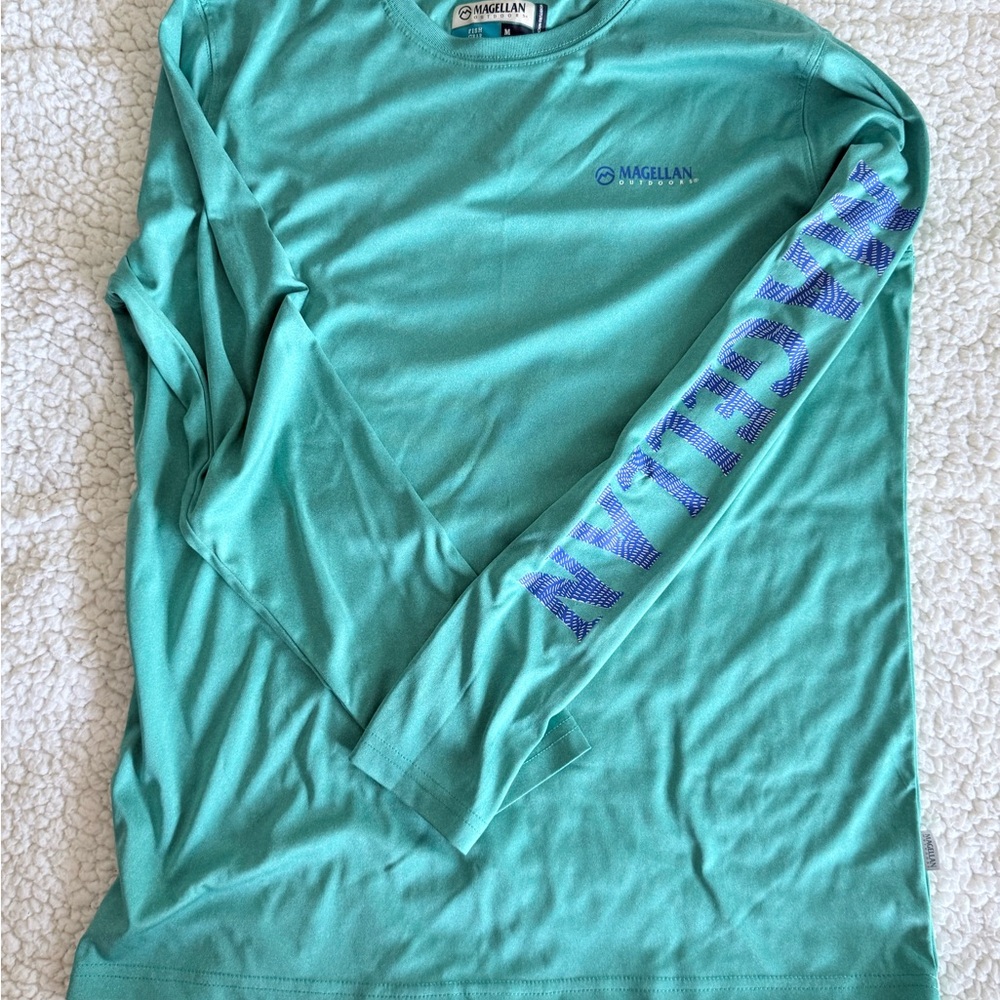Magellan Outdoors Teal Boyfriend Fit Shirt
